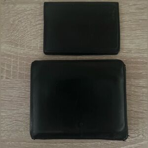 Montblanc Leather wallet w/ ID case